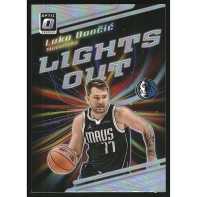 2023-24 Donruss Optic Lights Out Holo #3 Luka Doncic
