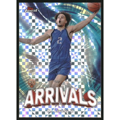 2023-24 Finest Arrivals Checkerboard Refractors #A14 Dereck Lively II