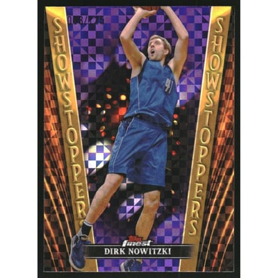 2023-24 Finest Showstoppers Purple Checkerboard Refractors #SS15 Dirk Nowitzki