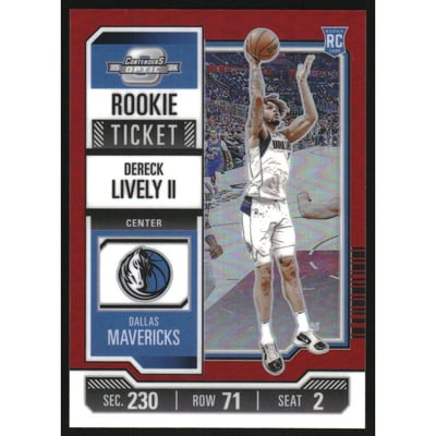 2023-24 Panini Contenders Optic Rookies Red #7 Dereck Lively II