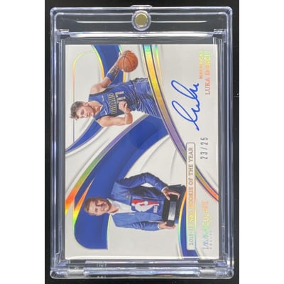 2023-24 Panini Immaculate Award Winners #IAW-LUK Luka Doncic Auto /25