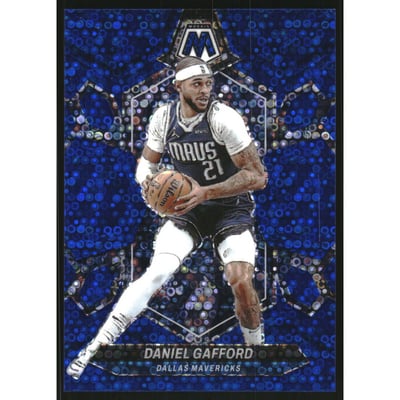 2023-24 Panini Mosaic Mosaic Fast Break Blue #103 Daniel Gafford