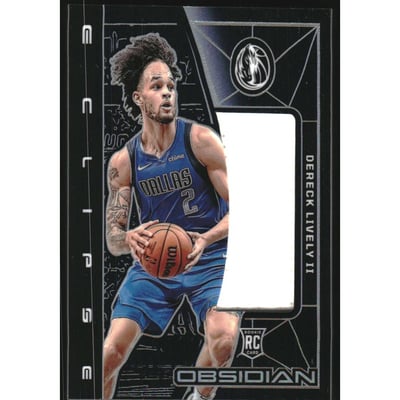 2023-24 Panini Obsidian Eclipse Materials #1 Dereck Lively II