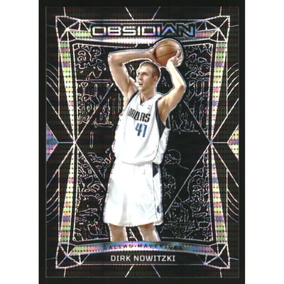 2023-24 Panini Obsidian Electric Etch International #1 Dirk Nowitzki