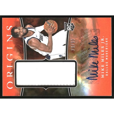 2023-24 Panini Origins Rookie Jersey Autographs Red #28 Mike Miles Jr.