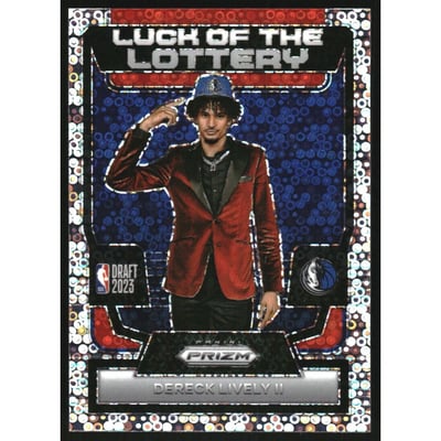 2023-24 Panini Prizm Luck of the Lottery Prizms Fast Break #8 Dereck Lively II