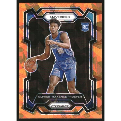 2023-24 Panini Prizm Prizms Orange Ice #146 Olivier-Maxence Prosper