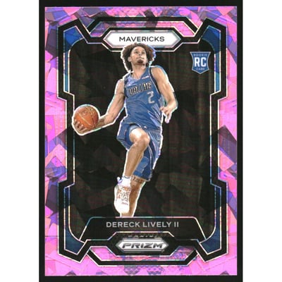 2023-24 Panini Prizm Prizms Pink Ice #163 Dereck Lively II