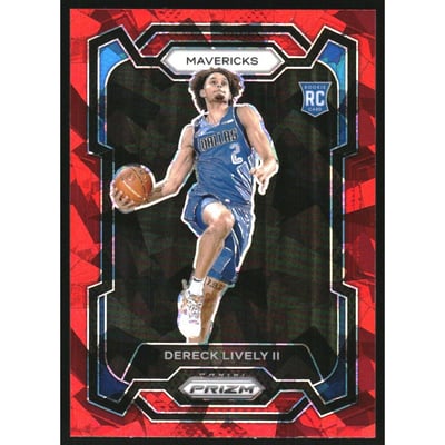 2023-24 Panini Prizm Prizms Red Ice #163 Dereck Lively II