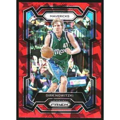 2023-24 Panini Prizm Prizms Red Ice #187 Dirk Nowitzki