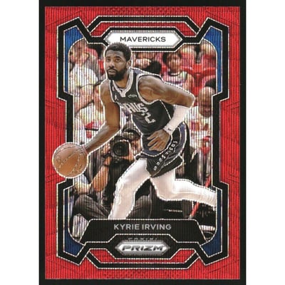 2023-24 Panini Prizm Prizms Ruby Wave #22 Kyrie Irving