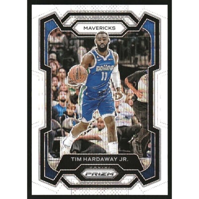 2023-24 Panini Prizm Prizms White Wave #69 Tim Hardaway Jr.
