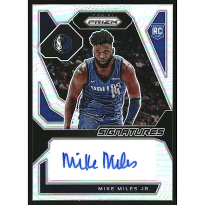 2023-24 Panini Prizm Rookie Signatures Prizms Silver #4 Mike Miles Jr.
