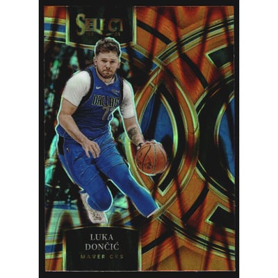 2023-24 Select Prizms Orange Tectonic #150 Luka Doncic