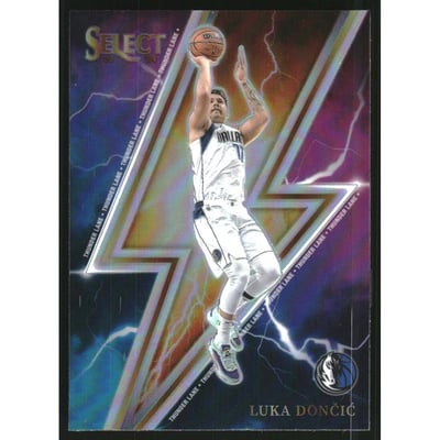 2023-24 Select Thunder Lane Silver Prizms #3 Luka Doncic