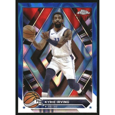 2023-24 Topps Chrome Blue Lava Refractors #3 Kyrie Irving