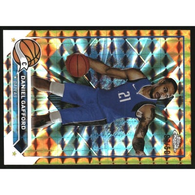 2023-24 Topps Chrome Gold Geometric Refractors #68 Daniel Gafford