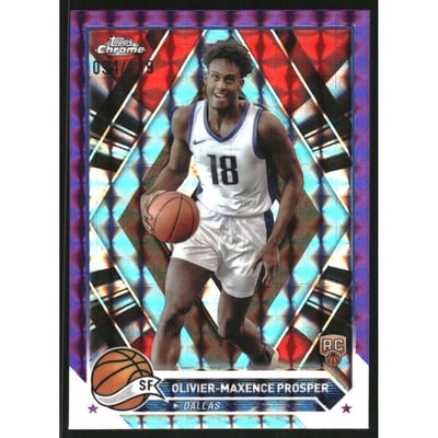 2023-24 Topps Chrome Purple Geometric Refractors #120 Olivier-Maxence Prosper