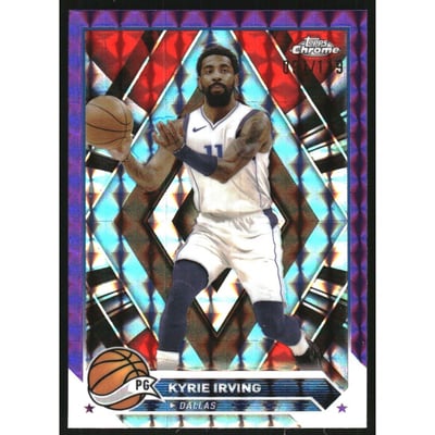 2023-24 Topps Chrome Purple Geometric Refractors #3 Kyrie Irving