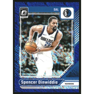 2024-25 Donruss Optic Blue Shimmer #54 Spencer Dinwiddie