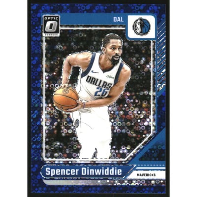 2024-25 Donruss Optic Fast Break Blue #54 Spencer Dinwiddie