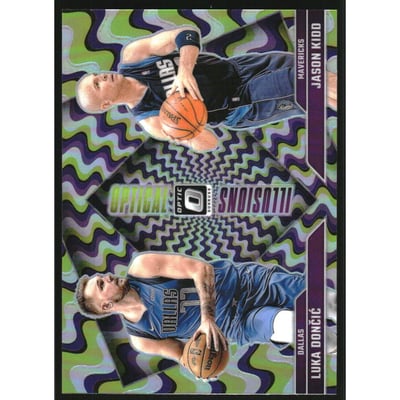 2024-25 Donruss Optic Optical Illusions Holo #1 Jason Kidd/Luka Doncic