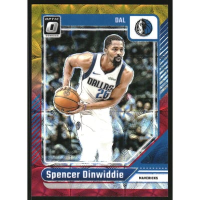 2024-25 Donruss Optic Red and Gold International #54 Spencer Dinwiddie