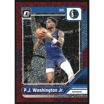 2024-25 Donruss Optic Red Glitter #74 P.J. Washington Jr.