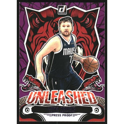 2024-25 Donruss Unleashed Press Proof Purple #9 Luka Doncic