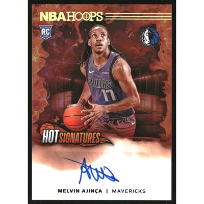 2024-25 Hoops Hot Signatures Rookies #34 Melvin Ajinca