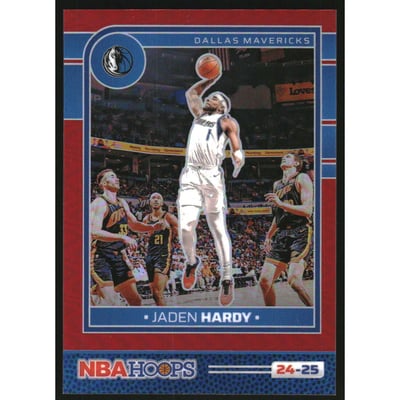2024-25 Hoops Premium Prizms Red #160 Jaden Hardy