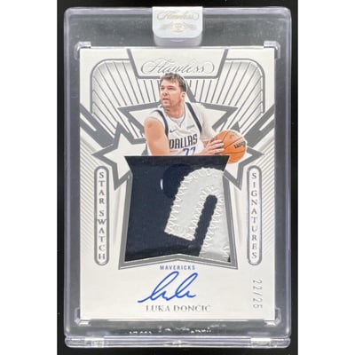 2024-25 Panini Flawless 2023 Star Swatch Signatures #2 Luka Doncic Auto /25