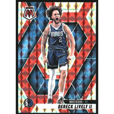 2024-25 Panini Mosaic Mosaic Choice Fusion Red and Yellow #115 Dereck Lively II