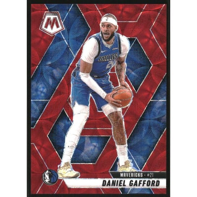 2024-25 Panini Mosaic Mosaic International Red #55 Daniel Gafford