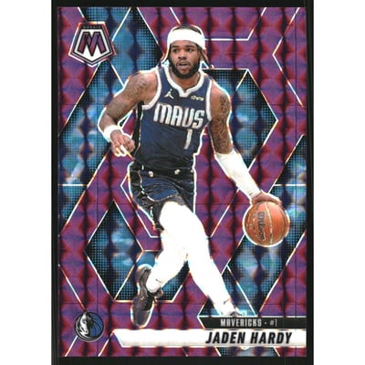 2024-25 Panini Mosaic Mosaic Purple #99 Jaden Hardy