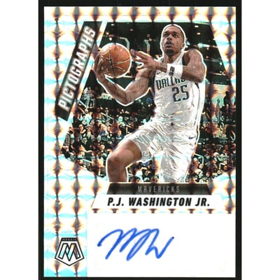 2024-25 Panini Mosaic Pictographs Mosaic #4 P.J. Washington Jr.