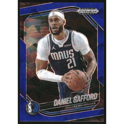 2024-25 Panini Prizm Black Prizms Blue Ice #241 Daniel Gafford