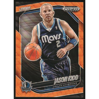 2024-25 Panini Prizm Black Prizms Orange Wave #285 Jason Kidd LGD