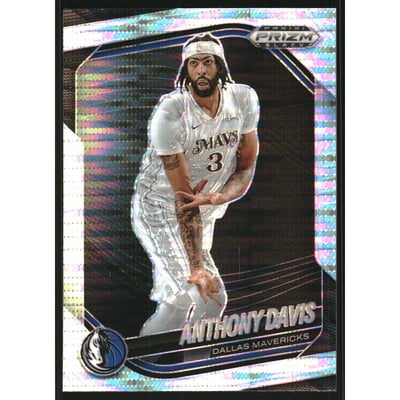 2024-25 Panini Prizm Black Prizms Pulsar #177 Anthony Davis