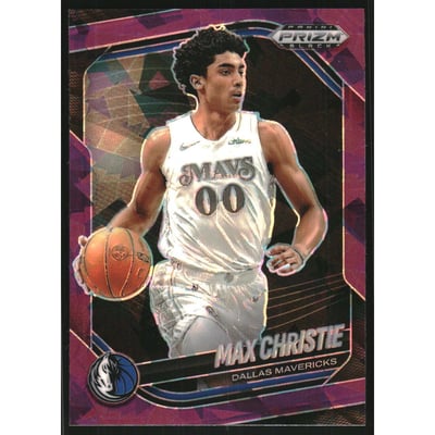 2024-25 Panini Prizm Black Prizms Purple Ice #174 Max Christie