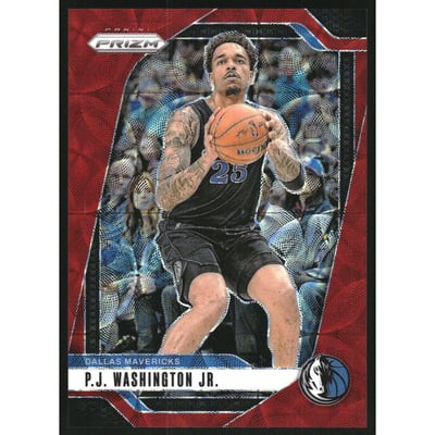 2024-25 Panini Prizm Prizms Choice Red #174 P.J. Washington Jr.