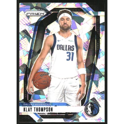2024-25 Panini Prizm Prizms Ice #107 Klay Thompson