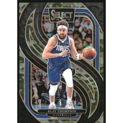 2024-25 Select Green Camo Prizms #108 Klay Thompson
