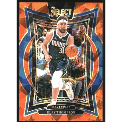 2024-25 Select Orange Cracked Ice Prizms #38 Klay Thompson