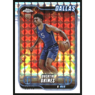 2024-25 Topps Chrome White Geometric Refractors #163 Quentin Grimes