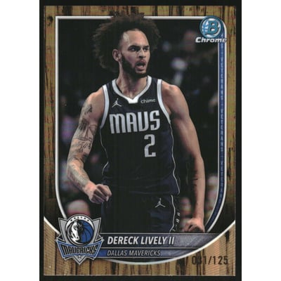 2025-26 Bowman Chrome Floorboard Refractors #BCV198 Dereck Lively II