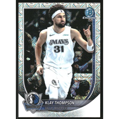 2025-26 Bowman Chrome Mojo Refractors #BCV132 Klay Thompson