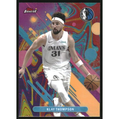 2025-26 Finest Oil Spill Refractors #89 Klay Thompson C