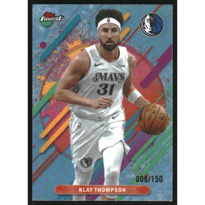 2025-26 Finest Sky Blue Refractors #289 Klay Thompson R
