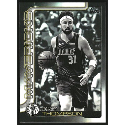 2025-26 Topps Blackout #170 Klay Thompson